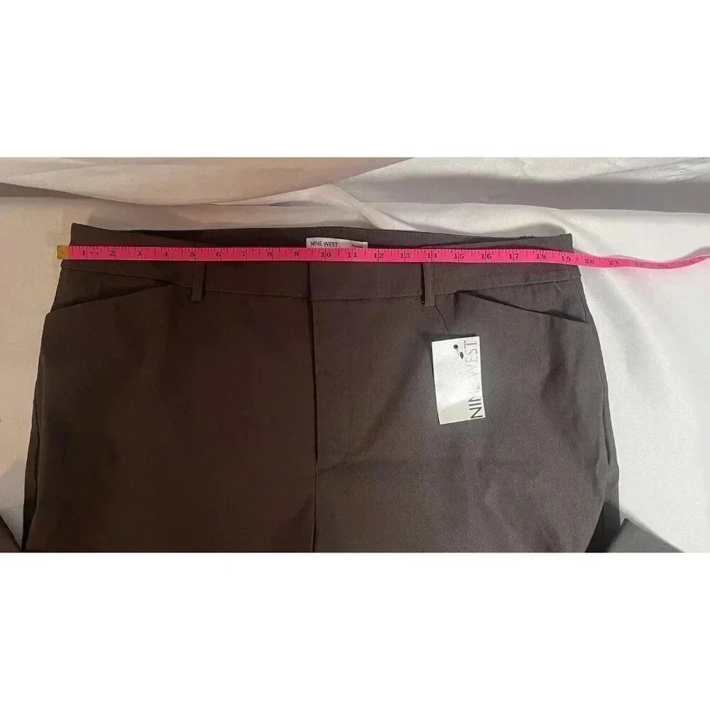 Nine West Slim Ankle Pants Womens Gray Size 18L Taper at Ankles NWT - Picture 6 of 6